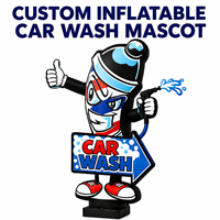 Danseur gonflable personnalisé en PVC de 3 à 3,6 mètres avec figurine aérienne en forme de flèche, idéal pour les salons de beauté automobile et les stations de lavage de voitures