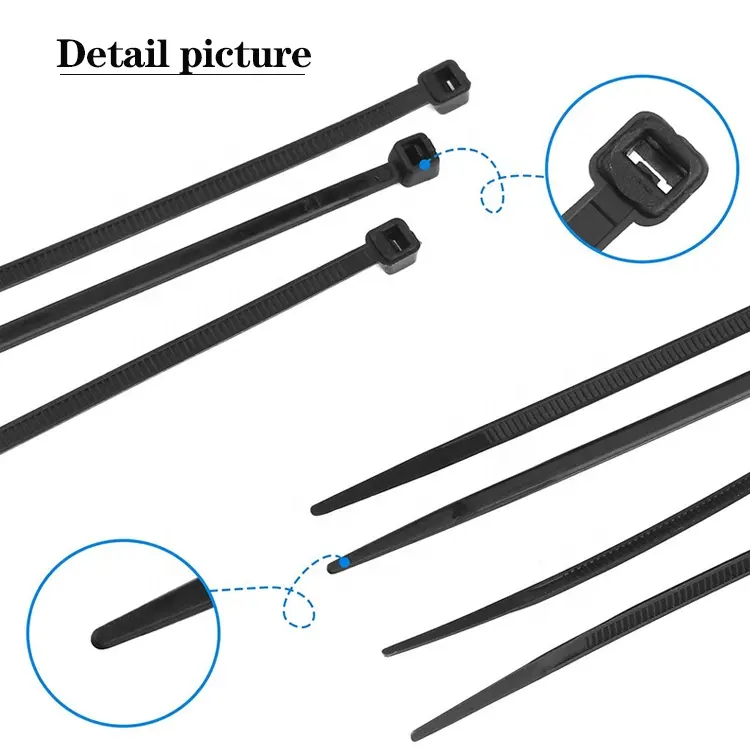 Plastic Cable Tie Nylon Cable Ties Zip Tie manufacturer china wholesale white black color
