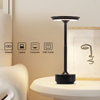 Lampe de Table Sans Fil LED en Métal Électroplaqué, Moderne, Rechargeable, Tactile, à Luminosité Variable, pour Chevet, Vente en Gros d'Usine