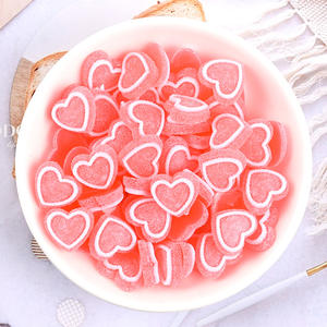 Nouveaux mini-cabochons plats en résine de caoutchouc en forme de cœur, mignons et de style dessin animé, pour scrapbooking, bricolage, accessoires de mariage, épingles à cheveux et artisanat - Product Image 3