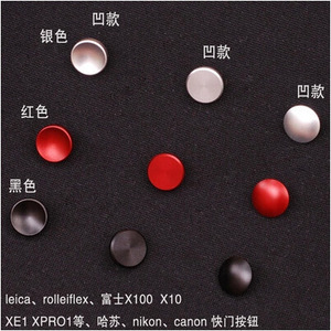 Fujifilm Camera <b>Shutter</b> Button Metal Red Black Silver For X100 X10 XPRO1 XE1 Reusable - Product Image 3