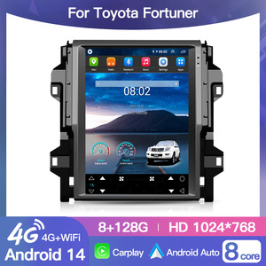 12.1'' Android14 Tesla Style Screen Car Radio Multimedia Player GPS Navi Stereo For Toyota Fortuner 2016-2021 Carplay BT 4G Auto - Product Image 2