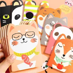 Myway Cheap simple stylish school stationery 2023 New children gifts funny animal prints cute mini notebook with paper cover 1