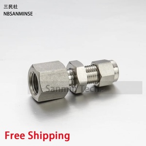 Conexión de compresión NBSANMINSE BFC 1/8 1/4 3/8 1/2 3/4 1 de acero inoxidable 316L con rosca interna para placa - Product Image 2