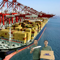 Expédition internationale de Chine vers la France États-Unis lcl fcl transitaire maritime fba tarifs de fret