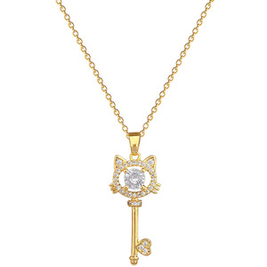 Collana con Lucchetto 'Chiave del Mio Cuore' in Acciaio Inossidabile Placcato Oro, Impermeabile e Antiossidante, Bestseller su TikTok di Fanhua Jewelry - Product Image 5