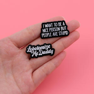 Sming Pins <span class=keywords><strong>Shenanigan</strong></span> Liefhebber Email Pin Paddle Sneller Ik Hoor Banjos Revers Badge Legering Tekst Custom Broche Kleding Rugzak - Product Image 4