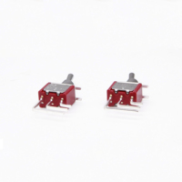 Interrupteur à bascule miniature durable YF, 3 broches ON-OFF-ON, 5A 125VAC, haute performance, borne PCB, matériau PPA pour l'électronique domestique