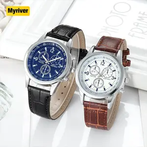 Myriver นาฬิกาควอตซ์สำหรับผู้ชาย,นาฬิกาข้อมืออิเล็กทรอนิกส์จากญี่ปุ่นสแตนเลสปากีสถานต้นทุนต่ำ
