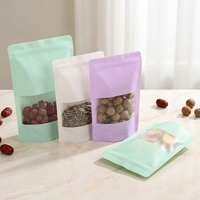 Sachets personnalisés à fenêtre pour l'emballage alimentaire (noix, thé) – Sacs d'emballage en PET/PE de qualité alimentaire avec fermeture éclair