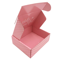 Boîte d'expédition en carton ondulé brillant haut de gamme pour soins de la peau avec logo personnalisé, emballage pour coffret cosmétique