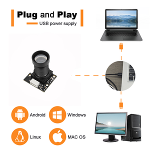 Vente directe d'usine, module de caméra mini USB FPC grand angle fisheye OV9712 720P 1MP, compression H.264, mise au point 60 cm à l'infini - Product Image 5