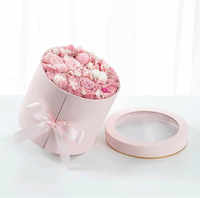 Boîte d'emballage de fleurs personnalisée avec gaufrage et doublure en mousse, impression de logo personnalisée, boîtes rigides pour la Saint-Valentin
