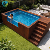 Piscines Conteneurs Extérieures Familiales : Offrez à Votre Jardin un Confort Inégalé avec nos Piscines Conteneurs en Fibre de Verre de 20 et 40 pieds avec Fenêtre en Verre