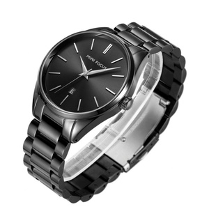MINI FOCUS 0050 Montres pour hommes à quartz, acier inoxydable, étanches, affichage analogique, date automatique, style simple et professionnel, Relogio - Product Image 4
