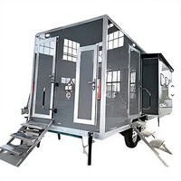 Cabine mobile Apple préfabriquée en acier moderne avec bureau, chambre et espace repas pour les centres de glamping et les villas