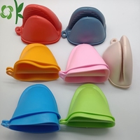 OKSILICONE Silicone résistant à la chaleur cuisson pincement four mitaines manique doigt protecteur porte-Pot Silicone gant imprimé 45 g/pcs