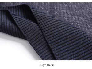 Herbst Winter Großhandel Warm Fleece Verdickt Herren Pullover Shirts Tops Falsch 2 Stück Herren Revers Casual Langarm Strick hemd - Product Image 6