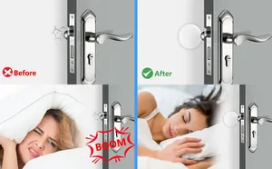 Door Knob Wall <b>Shield</b> Rubber Door Stopper Door Handle Bumper Mute Stickers Wall Protector Pad <b>Protective</b> Plug - Product Image 6