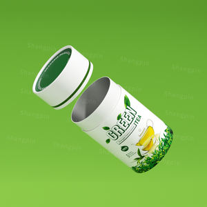 Цилиндрическая Экологичная коробка для чая/рассыпного чая/чая из крафт-бумаги, 250 г - Product Image 5