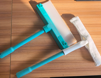 Nettoyeur de vitres Greenwell Eco-Friendly Aqua Blade en silicone avec poignée et serpillière en microfibre pour voiture