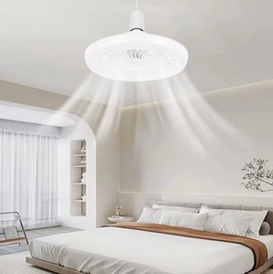 Ventilatore da Soffitto Meccanico con Illuminazione LED 26cm Presa Universale per Uso Domestico - Product Image 4