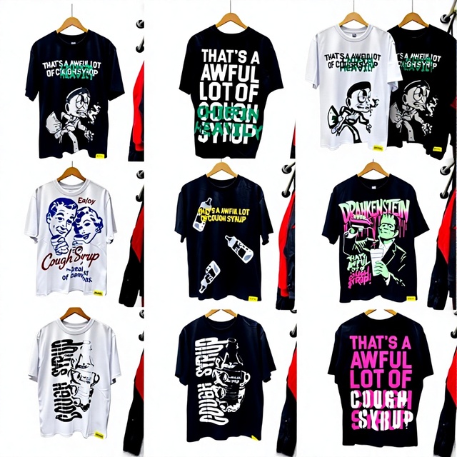 New Men's Vintage Cartoon Character Green Slogan T-Shirt-Knitted 260g Eco-Friendly Breathable Smart Casual