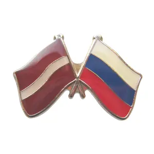 Tidak Ada Pin Bros Minimum Produsen Bendera Negara Kustom Lembut Enamel Kerah Pin Grosir Logam Pin Bendera Ukraina