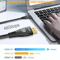 Usine bon prix HDMI vers HDMI 1m 1.5m 2m 3m 5m mâle-mâle pur cuivre sans oxygène câble Audio vidéo Hdmi