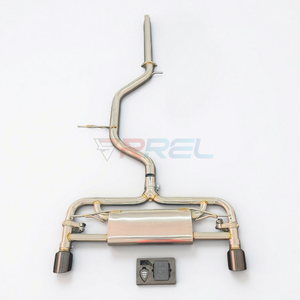 Выхлопная система Valve Catback для VW <span class=keywords><strong>Golf</strong></span> 7/MK7 GTI, тюнинговая труба из нержавеющей стали для двигателя - Product Image 1