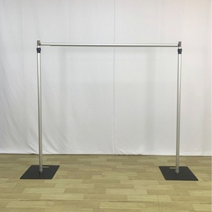 Soporte portátil y resistente para telón de fondo de fotomatón, venta al por mayor, tubos de aluminio ajustables para cortinas - Product Image 1