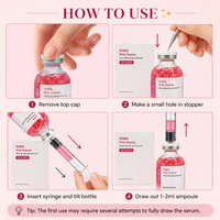 Sérum Anti-Rides Éclaircissant et Raffermissant au PDRN Coréen, Vitamine Rose et Cellules Souches – Soin Visage aux Peptides PDRN – OEM/ODM