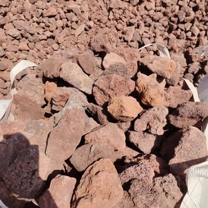 Ventes directes d'usine de <span class=keywords><strong>pierre</strong></span> <span class=keywords><strong>volcanique</strong></span> rouge de couche de drainage de verdissement de toit, roche de montagne de feu rouge/noir naturel - Product Image 4