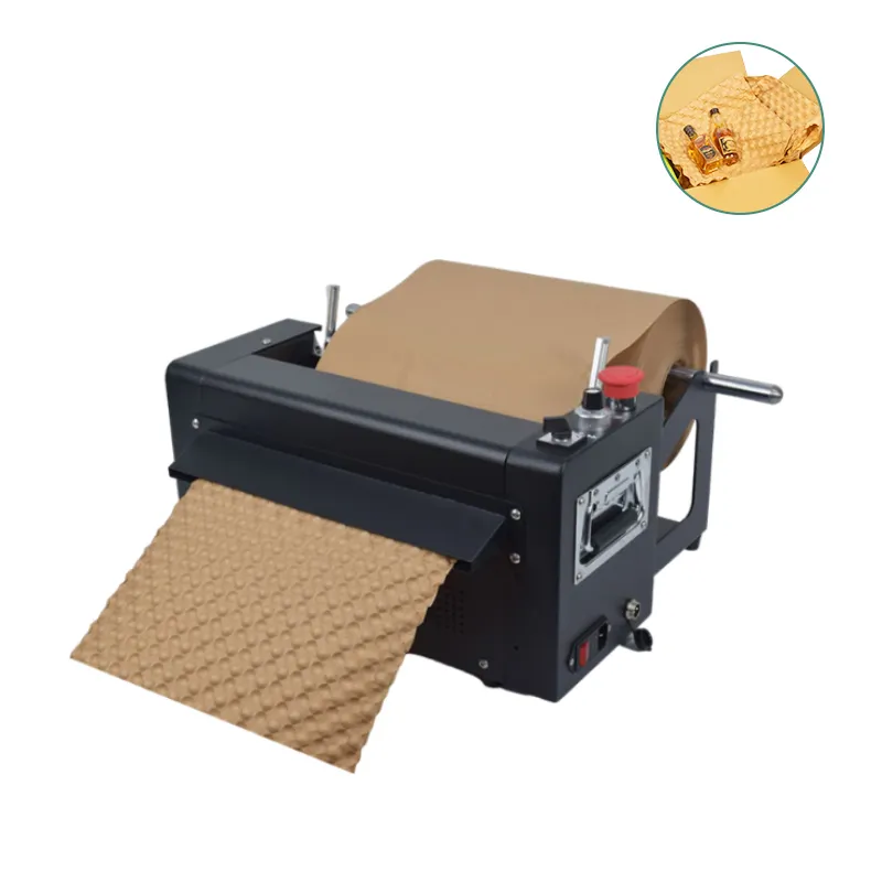 2024 New Market Choice Automatic Pressing Pad Cushion Packaging Void Fill Wrap Making Kraft Paper Bubble Machine