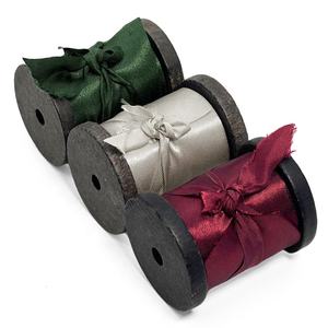 Fábrica Navidad 4cm Color sólido 1 1/2 pulgadas Aspecto de seda Rojo Esmeralda <span class=keywords><strong>Verde</strong></span> Satén <span class=keywords><strong>Cinta</strong></span> Poliéster para bodas - Product Image 6