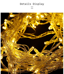 <span class=keywords><strong>Luces</strong></span> <span class=keywords><strong>LED</strong></span> de <span class=keywords><strong>Navidad</strong></span> para Exteriores, 220V, Clasificación IP20, <span class=keywords><strong>Guirnalda</strong></span> de <span class=keywords><strong>Luces</strong></span> de 100M, 50M, 30M, 20M, 10M, Decoración para Fiestas, Bodas - Product Image 6