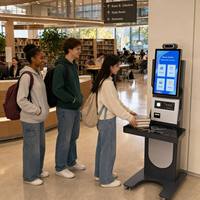 Automatisierter Selbstbedienungs-Buchausleihe- und -rückgabe-Kiosk mit RFID-Lesegerät für Bibliotheksverwaltung