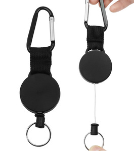 High Quality Retractable Plastic Roller <b>Clip</b> Keychain <b>Badge</b> Reel Metal <b>Badge</b> Reel - Product Image 1