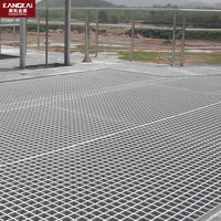 Grille en acier pressé intégral robuste PLG, grille métallique en acier à lamelles