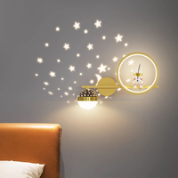 Lampe murale nordique moderne, simple et créative, lampe murale astronaute lune, décoration intérieure tête de cerf, éclairage de fond mural
