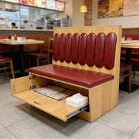 Meubles de restaurant modernes, personnalisés, durables, écologiques, canapé en cuir, banquette, table en bois, chaise de café, hôtel
