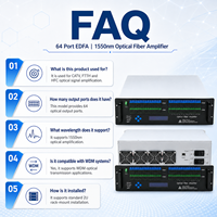 Amplificateur optique EDFA 64 ports 1550nm à haute puissance de sortie pour CATV FTTH HFC WDM