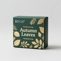 Boîte pliante de luxe pour emballage de savon avec logo en relief et finition de surface mate