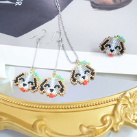 Nouveaux bijoux faits à la main en perles de riz Miyuki, série de pendentifs sur le thème des animaux, vente en gros d'usine, version personnalisée