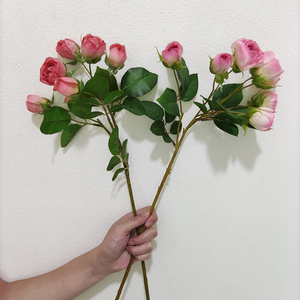 Hoa hồng giả cao cấp 7 bông, chạm như thật, dùng trang trí đám cưới, hoa hồng nhân tạo, hoa chạm như thật, bán buôn - Product Image 5