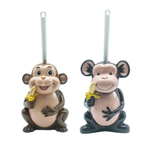 <span class=keywords><strong>Porte</strong></span>-brosses de toilette modernes et tendance en résine noire et marron, faits à la main, uniques, imperméables, ne se décolore pas, mignons et adorables, pour la décoration de la salle de bain - Product Image 1