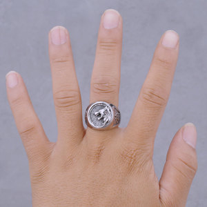 Viking Odin Animal <strong>Wolf</strong> Punk Waterproof 316l Stainless Steel Non Tarnish Fine Fashion Jewelry <strong>Rings</strong> for <strong>Mens</strong> Wholesale 2025 - Product Image 3