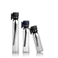 Flacon de testeur de parfum rechargeable ambre clair 1ml 2ml 3ml flacon d'échantillon de parfum vide mini bouteille en verre portable