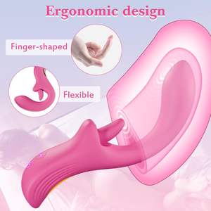 Vibrator Lidah Realistis untuk Wanita, Stimulator Klitoris, Titik G, Vagina, Anal, Pijat Seks, Vibrator Lidah Berputar untuk Wanita - Product Image 4