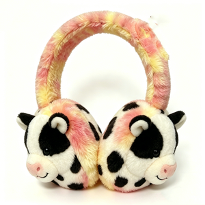 Orejeras de Conejo de Peluche Rosa Personalizadas con Diseño de Piel Sintética Suave, Diadema de 5.1 Pulgadas, Tamaño de la Orejera de 4.1 Pulgadas - Product Image 5
